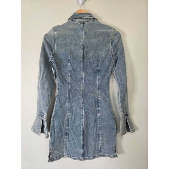 BLANKNYC The Smooth‎ Talker Dress Size XS Denim Bonded Dress NWT - Picture 5 of 11